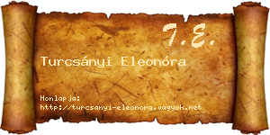Turcsányi Eleonóra névjegykártya